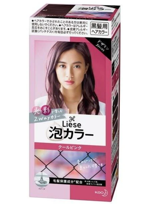 KAO花王 Liese Prettia泡泡染发剂 光影系列 Bubble Hair Color 108g 蜜桃玫粉