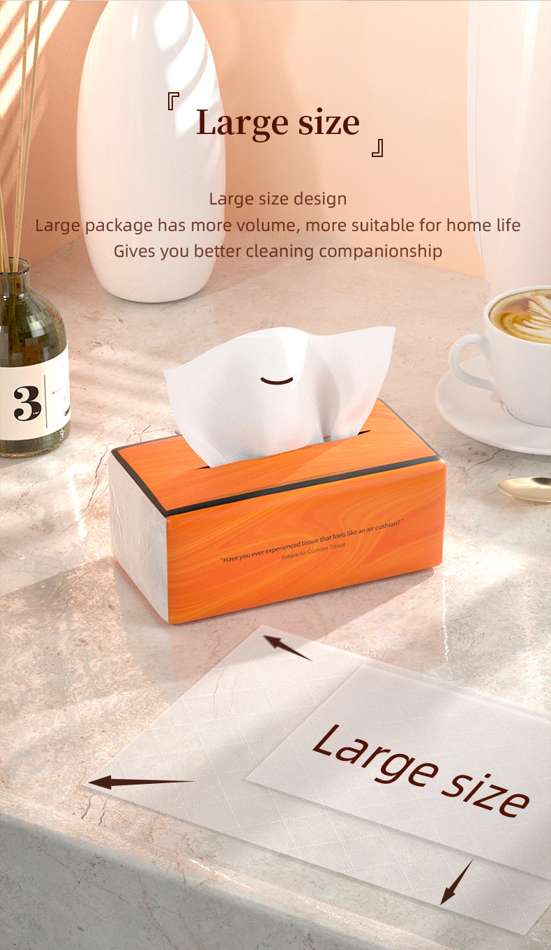 Yuese Orange Facial Tissues 4-Ply 20 Packs