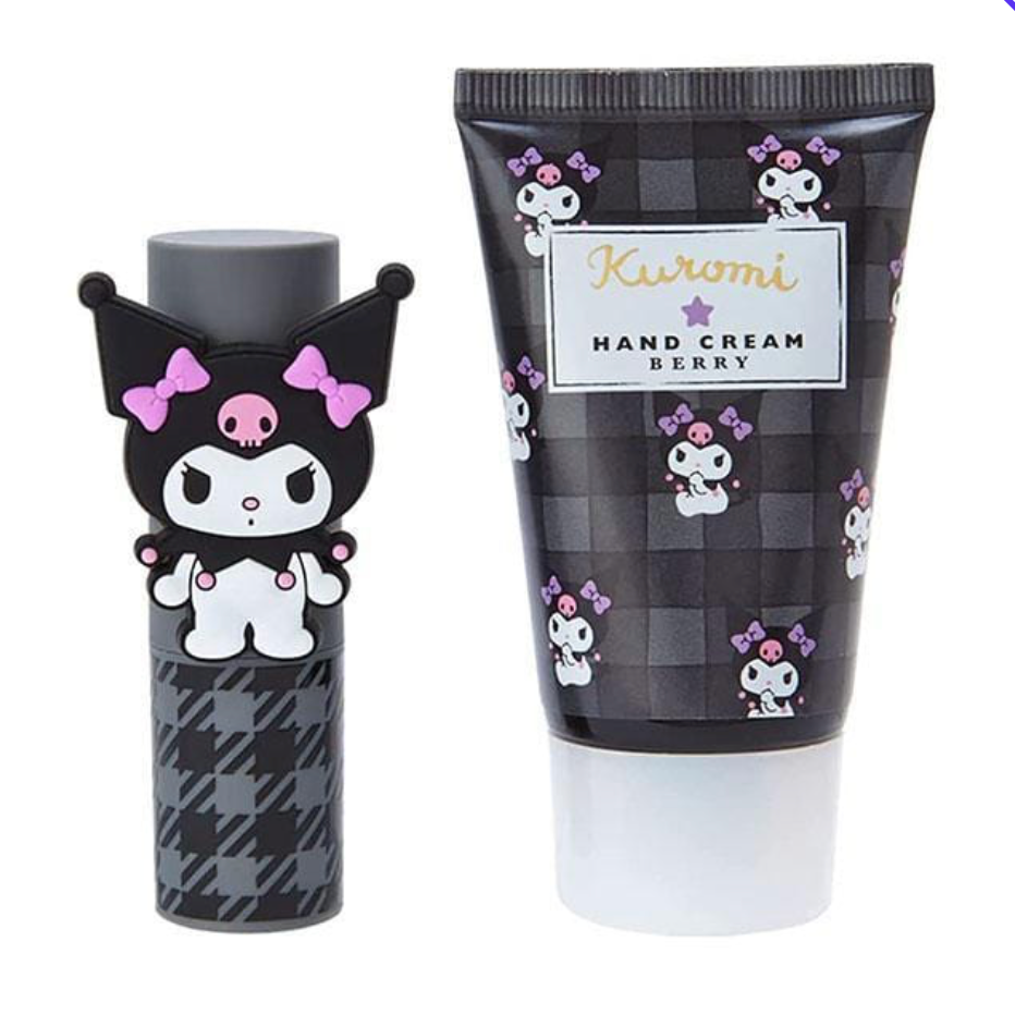 Kuromi Lip Balm & Hand Cream Berry Set