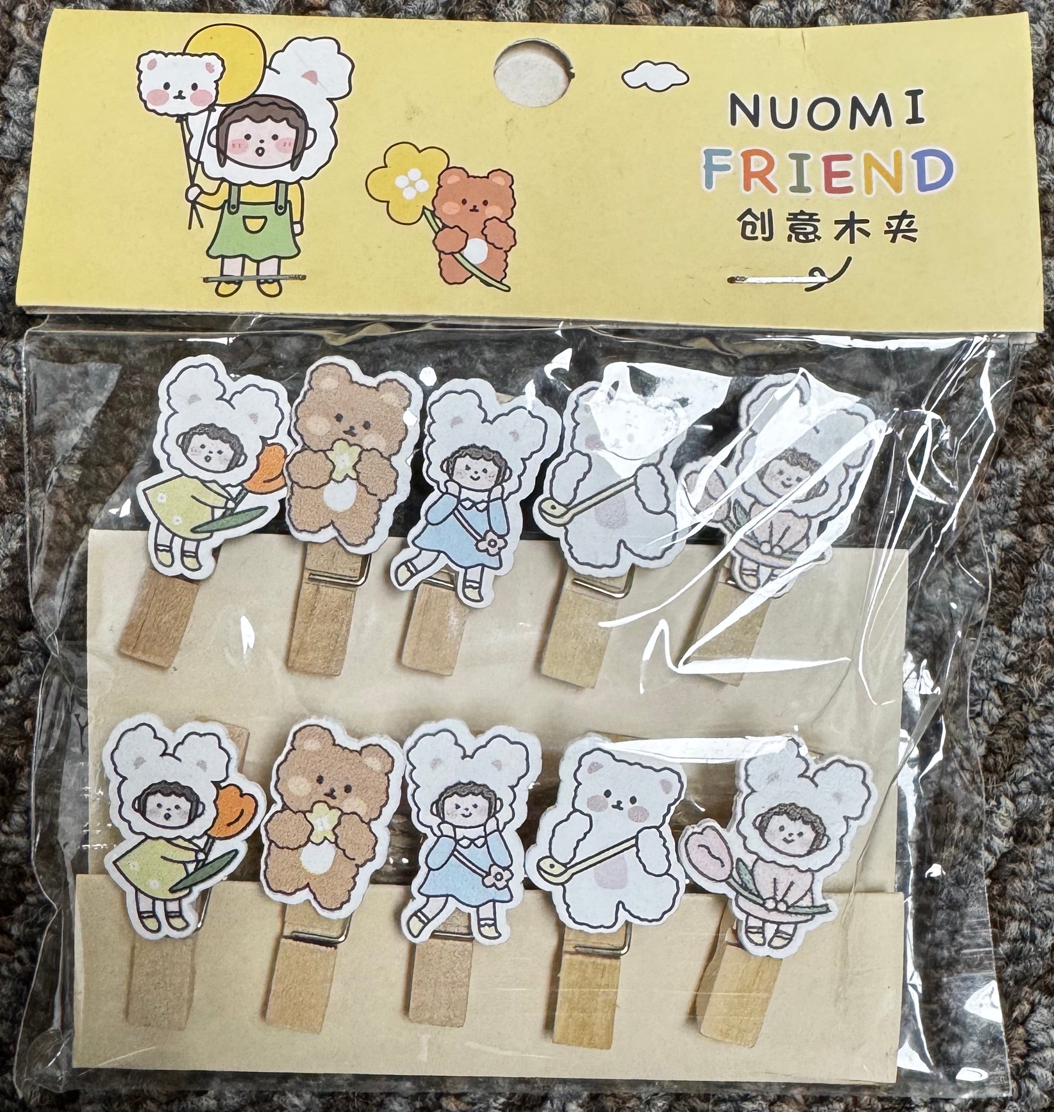 NUOMI Friend Wooden Clips